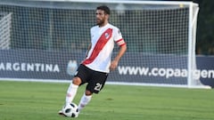 Alerta en River: Ponzio terminó con hielo en la práctica