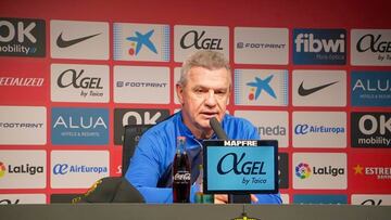 Aguirre en rueda de prensa