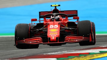 Carlos Sainz (Ferrari SF21). Spielberg, Austria. F1 2021.