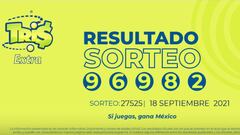 Resultados Lotería Tris Extra hoy: ganadores y números premiados | 19 de septiembre
