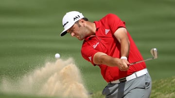 AUSTIN, TX - MARCH 26: Jon Rahm of Spain plays a shot from a bunker on the 16th hole of his match during the semifinals of the World Golf Championships-Dell Technologies Match Play at the Austin Country Club on March 26, 2017 in Austin, Texas.   Christian Petersen/Getty Images/AFP
 == FOR NEWSPAPERS, INTERNET, TELCOS &amp; TELEVISION USE ONLY ==