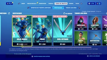 Estos son todos los objetos de Ninja