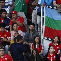 Polémica por las banderas mapuches en el Germán Becker
