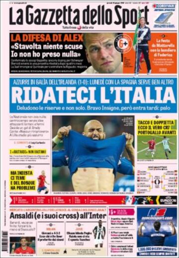 Portadas de la prensa mundial