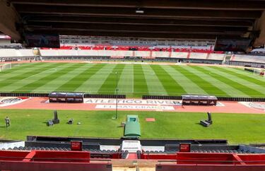 Festeja Gallargo: River realizó importantes cambios en el césped del Monumental