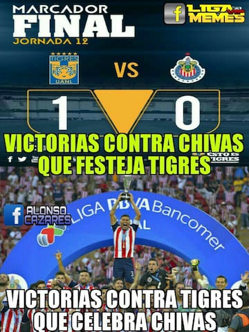 Los 45 mejores memes de la derrota de Chivas frente a Tigres