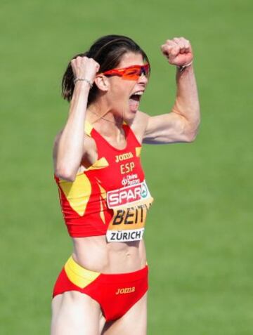 La cántabra Ruth Beitia defendió con éxito su título de campeona europea de salto de altura, y conquistó el oro continental en Zúrich con un mejor salto de 2,01. 