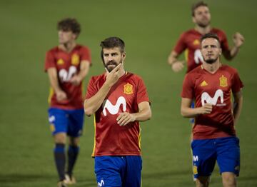 Clima de euforia en el entrenamiento de la Selección