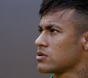 Los internacionales españoles, Neymar y Rafinha se entrenan
