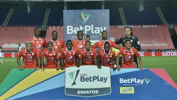 América de Cali en un partido de la Liga BetPlay