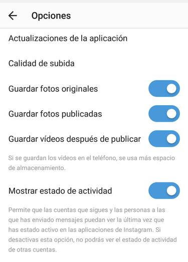 Esconde la última hora de conexión en Instagram