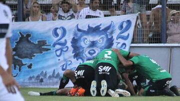 San Martín de San Juan pisó fuerte hoy en el Bosque platense ante Gimnasia y lo derrotó 2-0 para tomar aire en la lucha por la permanencia.