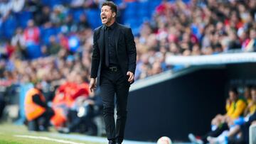 GRAF3140. CORNELLÀ - EL PRAT (BARCELONA), 04/05/2019.- El entrenador argentino del Atlético de Madrid Diego Pablo 'Cholo' Simeone, durante el partido contra el RCD Espanyol, de la trigésima sexta jornada de LaLiga que se dis