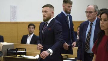 Conor McGregor, en el juzgado.