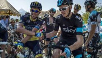 Alberto Contador se mostró satisfecho a pesar de los segundos perdidos.