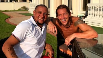 Roberto Carlos y Míchel Salgado, el reencuentro de los laterales del Real Madrid galáctico