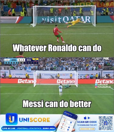 Los memes no perdonan a Messi tras su fallo a lo Penenka