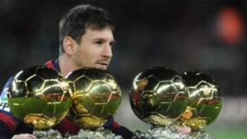 Leo Messi aspira al quinto Bal&oacute;n de Oro