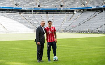 Primer entrenamiento y presentación de James Rodríguez.