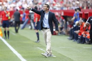 El entrenador del Betis Juan Merino.