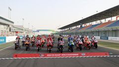 La parrilla de MotoGP en Qatar.