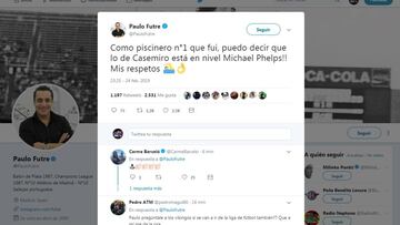 Futre, en Twitter: "Lo de Casemiro está al nivel de Michael Phelps"