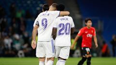 Benzema y Vinicius, con el Real Madrid.