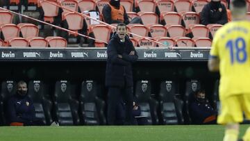 Javi Gracia, en el partido contra el C&aacute;diz. 