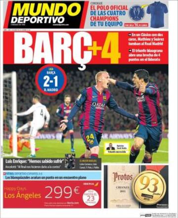 Portadas de la prensa deportiva