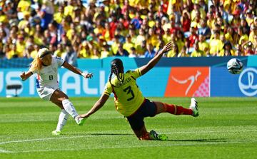 Mira las mejores imágenes del debut de la Selección Colombia en el Mundial Femenino de Australia y Nueva Zelanda ante Corea del Sur.