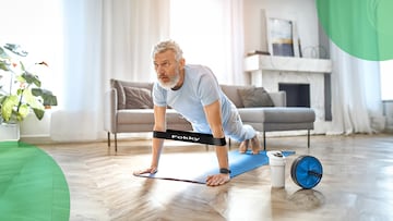 Ejercicios con bandas elásticas.