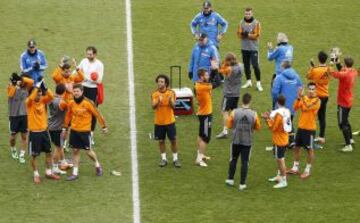 Entrenamiento del Real Madrid en Valdebebas.