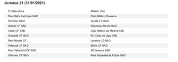 El calendario de LaLiga al completo