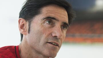 El entrenador del Valencia, Marcelino Garc&iacute;a Toral.