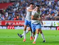 during the 4th round match between Necaxa and Cruz Azul as part of the Liga BBVA MX, Torneo Clausura 2025 at Victoria Stadium, on January 28, 2025 in Aguascalientes, Mexico.