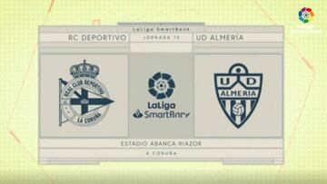 Resumen del Deportivo-Almería de LaLiga SmartBank