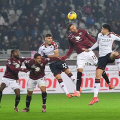 Así le fue a Johan Vásquez en el juego ante Venezia