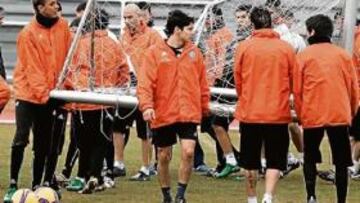 <b>BUEN AMBIENTE. </b>Los jugadores de la Unión se entrenaron a tope en el primer día del año 2009.