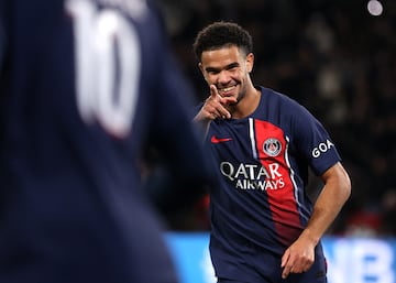 Zaire-Emery celebra un gol en el PSG