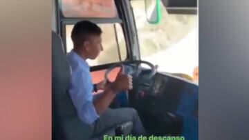 Nairo se pasa a conductor de autobuses en Colombia