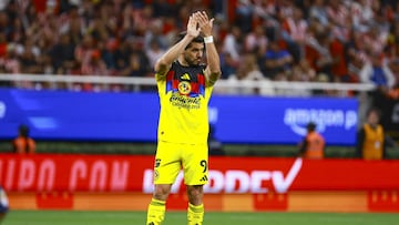 Henry Martin of America during the 6th round match between Guadalajara and America as part of the Liga BBVA MX, Torneo Clausura 2026 at Akron Stadium, on February 14, 2026 in Guadalajara, Jalisco, Mexico.