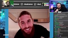 La entrevista modificada de Ibai con Ramos: ojo al guiño de Sergio hacía el Barcelona