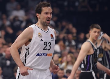 Sergi Llull celebra una de sus acciones.