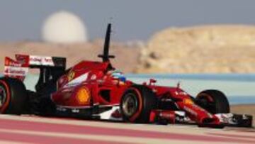 FIABILIDAD. Ferrari busca terminar la carrera m&aacute;s all&aacute; del tiempo a una vuelta, pero en ese dato Alonso ha sido mejor que Raikkonen en estos test de Bahrain.
