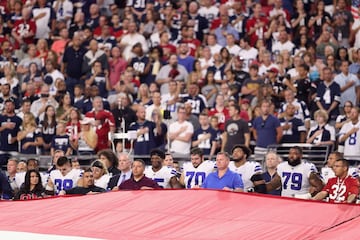 Así protestaron los Cowboys contra Donald Trump