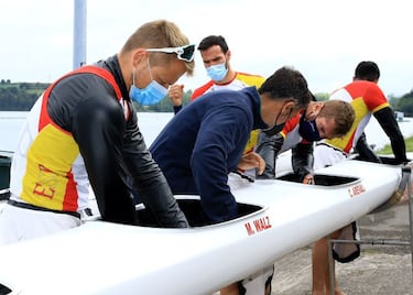 El K4 estrena embarcación y Craviotto no descarta el K1