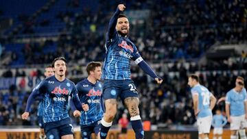 Con goles de Insigne y Ruiz, el Napoli venci&oacute; a la Lazio en condici&oacute;n de visitante y es el nuevo l&iacute;der de la Serie A.