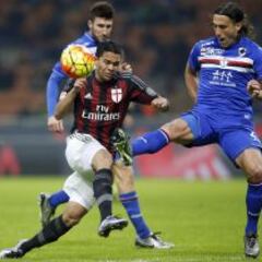 Bacca le gana el duelo a Muriel y Milan sube al quinto lugar