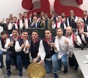 Los hispanos visitan la redacción de As tras el campeonato europeo