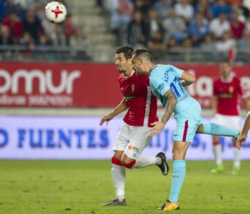 0-1. Paco Alcácer scores the first goal of the game.